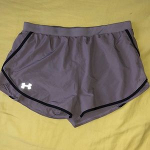 Under Armour women’s purple running shorts, size L!